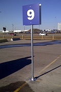 Break away sign post collar
